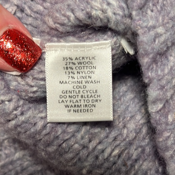 Ann Taylor Loft Gray S/S Sweater, EUC, Size Small - Picture 3 of 9